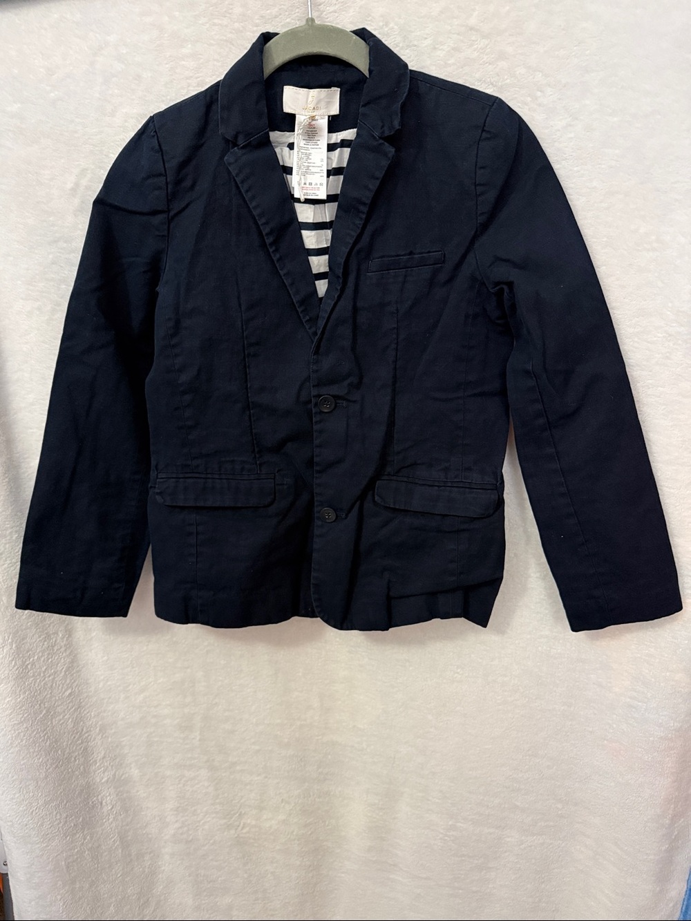 NWOT Jacadi Paris Navy Boys Formal Blazer Jacket Size 12 A/Y